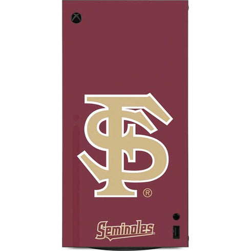 Florida State FSU Seminoles Initials XBox Series X Digital Edition Console Skin