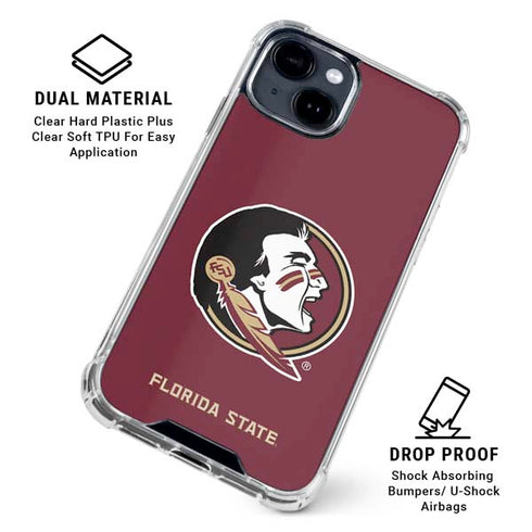 Florida State FSU Seminoles iPhone 15 Clear Case