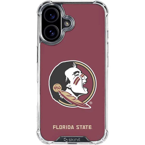 Florida State FSU Seminoles iPhone 16 Clear Case