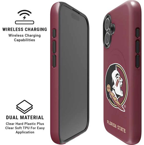 Florida State FSU Seminoles iPhone 16 Plus Magsafe Impact Case