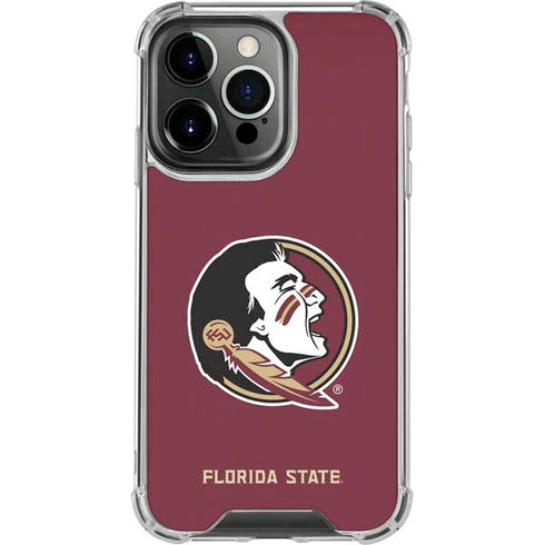 Florida State FSU Seminoles iPhone 16 Pro Max Clear Case
