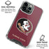 Florida State FSU Seminoles iPhone 16 Pro Max Clear Case