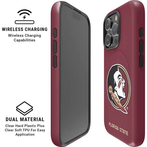 Florida State FSU Seminoles iPhone 16 Pro Max Magsafe Impact Case