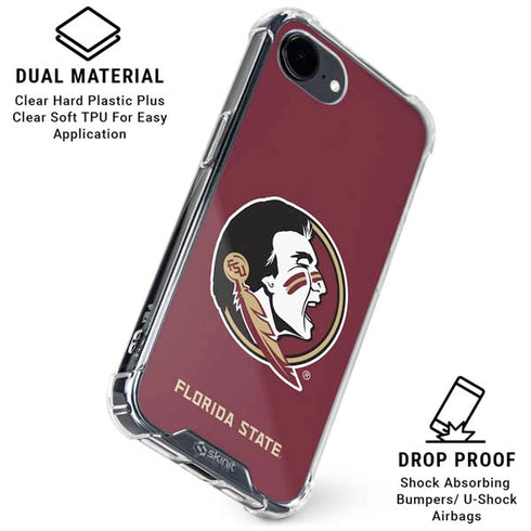 Florida State FSU Seminoles iPhone 16e Clear Case