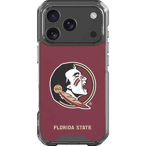 Florida State FSU Seminoles iPhone 17 Pro Clear Case