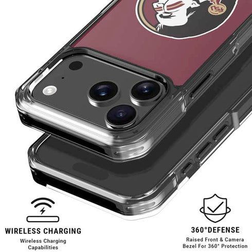 Florida State FSU Seminoles iPhone 17 Pro Clear Case