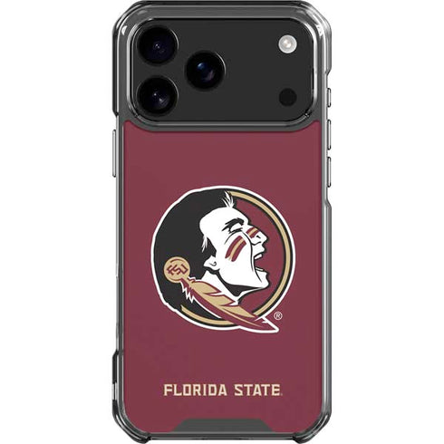 Florida State FSU Seminoles iPhone 17 Pro Max Clear Case