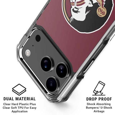 Florida State FSU Seminoles iPhone 18 Pro Clear Case