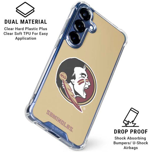Florida State FSU Seminoles Logo Galaxy S25 Plus Clear Case