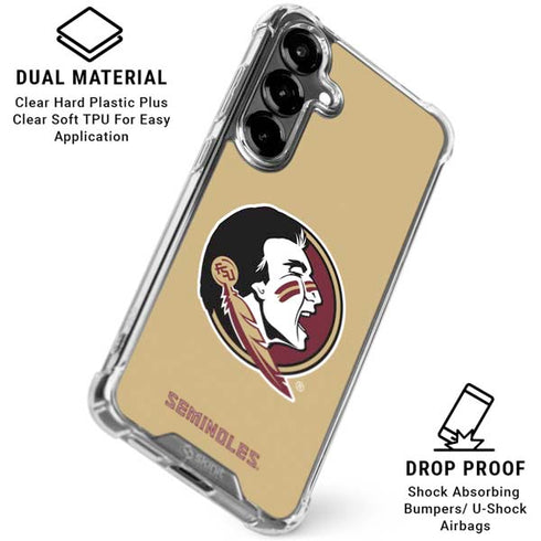 Florida State FSU Seminoles Logo Galaxy S26 Clear Case