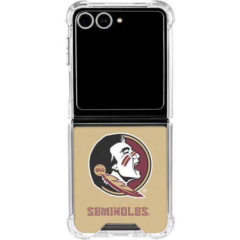Florida State FSU Seminoles Logo Galaxy Z Flip7 Clear Case