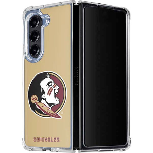 Florida State FSU Seminoles Logo Galaxy Z Fold5 5G Clear Case