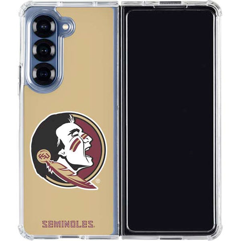 Florida State FSU Seminoles Logo Galaxy Z Fold7 Clear Case