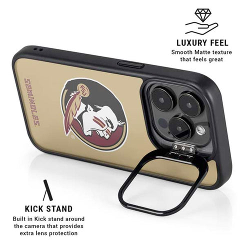 Florida State FSU Seminoles Logo iPhone 13 Pro Kickstand Case