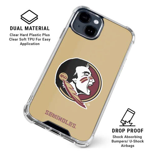 Florida State FSU Seminoles Logo iPhone 15 Clear Case