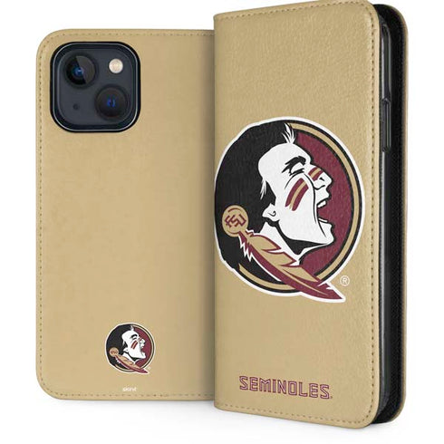 Florida State FSU Seminoles Logo iPhone 15 Plus Folio Case