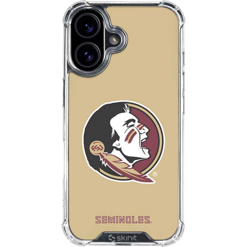 Florida State FSU Seminoles Logo iPhone 16 Clear Case