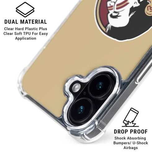Florida State FSU Seminoles Logo iPhone 16 Clear Case