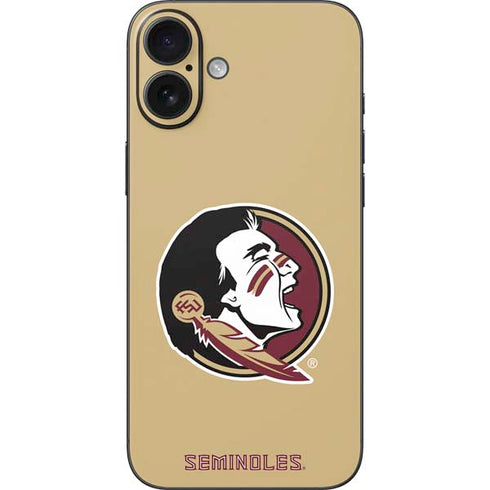 Florida State FSU Seminoles Logo iPhone 16 Plus Skin