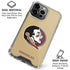 Florida State FSU Seminoles Logo iPhone 16 Pro Clear Case