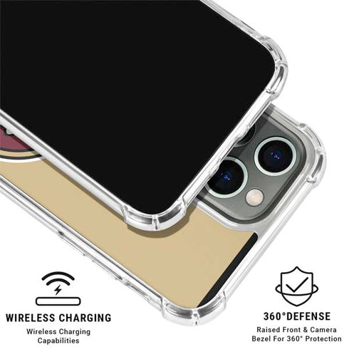 Florida State FSU Seminoles Logo iPhone 16 Pro Max Clear Case