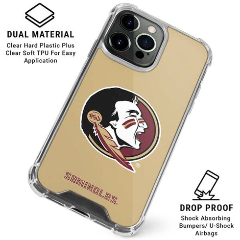 Florida State FSU Seminoles Logo iPhone 16 Pro Max Clear Case
