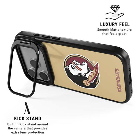 Florida State FSU Seminoles Logo iPhone 17 Pro Kickstand Case