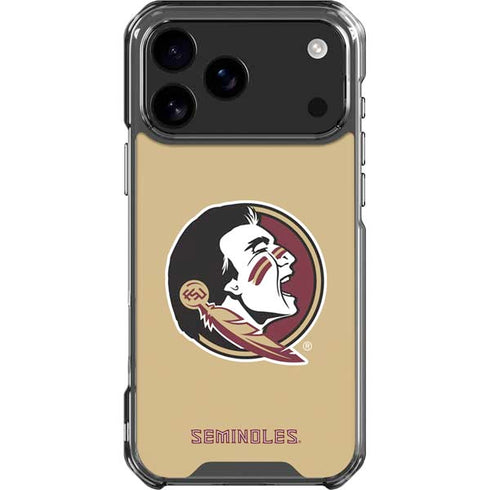 Florida State FSU Seminoles Logo iPhone 17 Pro Max Clear Case
