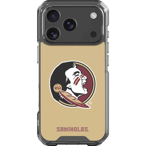 Florida State FSU Seminoles Logo iPhone 18 Pro Clear Case