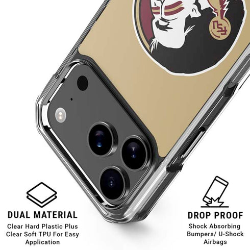 Florida State FSU Seminoles Logo iPhone 18 Pro Clear Case