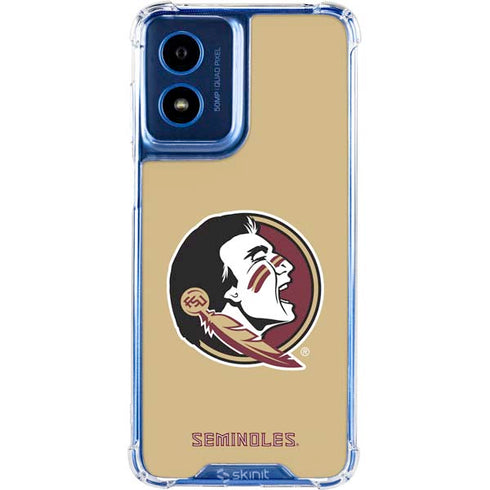 Florida State FSU Seminoles Logo Moto G 5G (2024) Clear Case