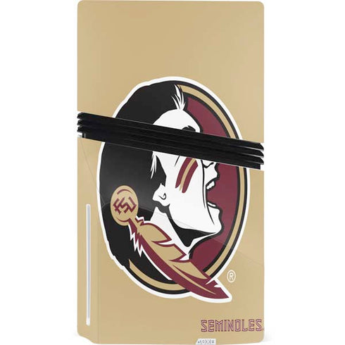 Florida State FSU Seminoles Logo PS5 Pro Disk Console Skin