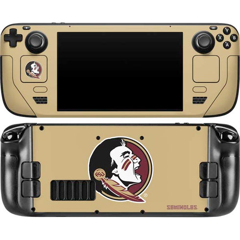 Florida State FSU Seminoles Logo Steam Deck Handheld Gaming Computer OLED Skin