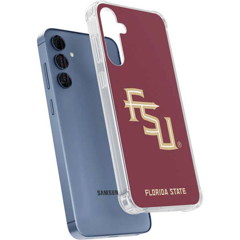 Florida State FSU Seminoles Maroon Galaxy A55 5G Clear Case