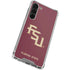 Florida State FSU Seminoles Maroon Galaxy S24 FE Clear Case
