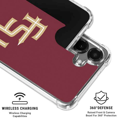 Florida State FSU Seminoles Maroon Galaxy S26 Clear Case