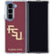 Florida State FSU Seminoles Maroon Galaxy Z Fold5 5G Clear Case