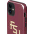 Florida State FSU Seminoles Maroon iPhone 12 Impact Case