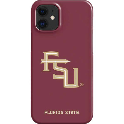 Florida State FSU Seminoles Maroon iPhone 12 Mini Lite Case
