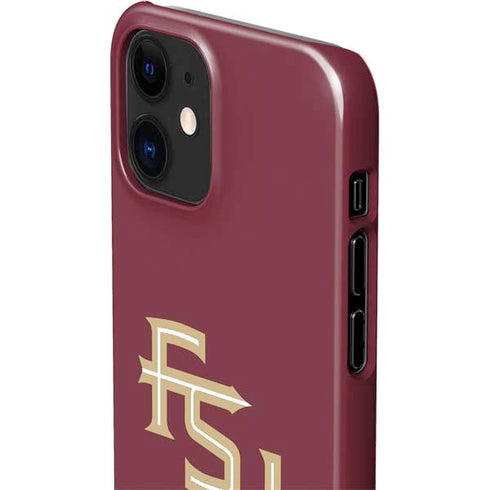 Florida State FSU Seminoles Maroon iPhone 12 Mini Lite Case