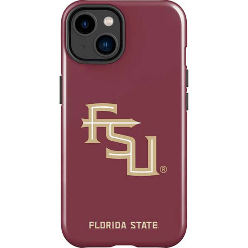 Florida State FSU Seminoles Maroon iPhone 14 Plus Impact Case