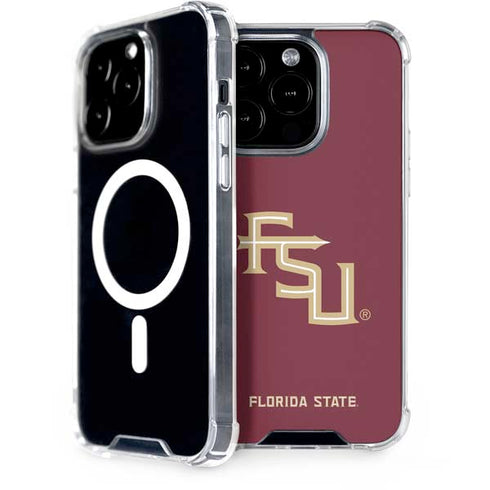 Florida State FSU Seminoles Maroon iPhone 14 Pro MagSafe Case