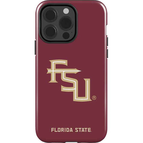 Florida State FSU Seminoles Maroon iPhone 15 Pro Impact Case