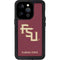 Florida State FSU Seminoles Maroon iPhone 15 Pro Waterproof Case