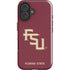 Florida State FSU Seminoles Maroon iPhone 16 Plus Impact Case