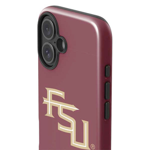 Florida State FSU Seminoles Maroon iPhone 16 Plus Impact Case
