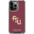 Florida State FSU Seminoles Maroon iPhone 16 Pro Clear Case