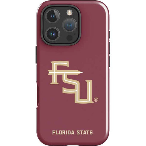 Florida State FSU Seminoles Maroon iPhone 16 Pro Impact Case