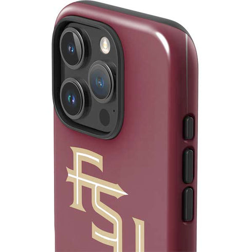 Florida State FSU Seminoles Maroon iPhone 16 Pro Max Impact Case