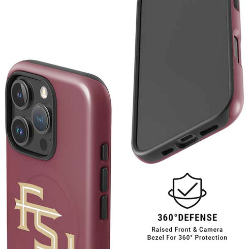 Florida State FSU Seminoles Maroon iPhone 16 Pro Max Magsafe Impact Case